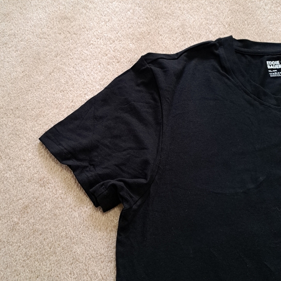 Eddie Bauer Mens Tees Set Of 2 Black Size Medium Casual Cotton Blend NWOT - Picture 5 of 10